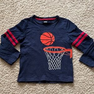 Gymboree Navy Basketball Long Sleeve Tee